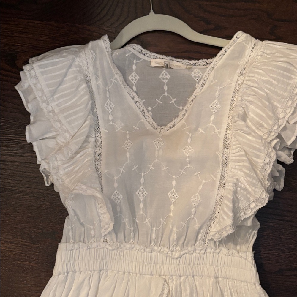 LoveShackFancy White Ruffled Dress - Picture 3 of 6